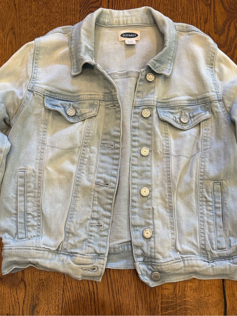 Old Navy Light Wash Denim Jacket - Girl XL 14
